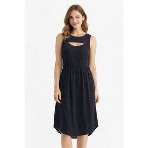 Ulla Johnson Navy Blue Bateau Dress size 6 designed Cocktail Event